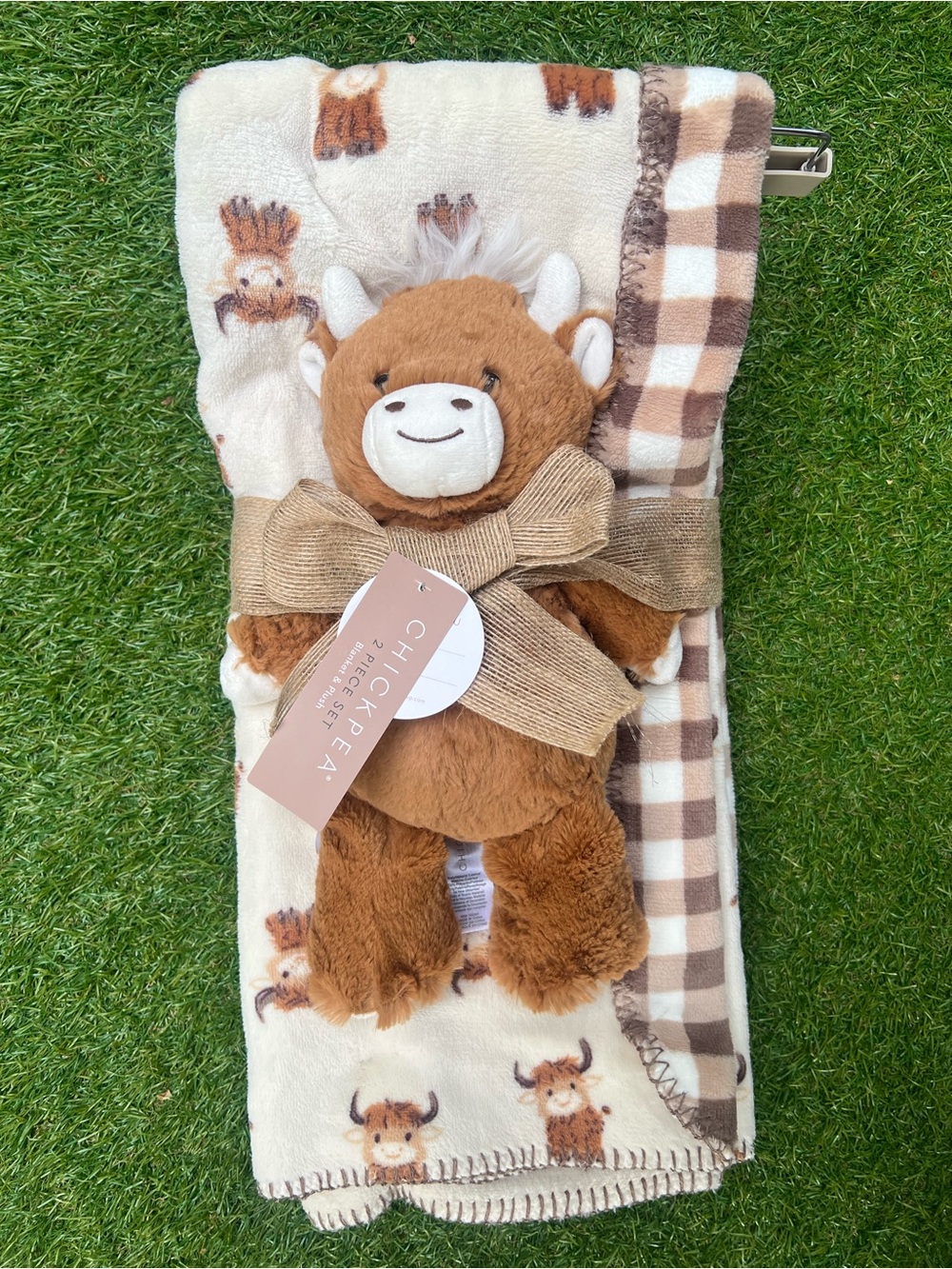 Highland Cow Baby Blanket & Plushie Set